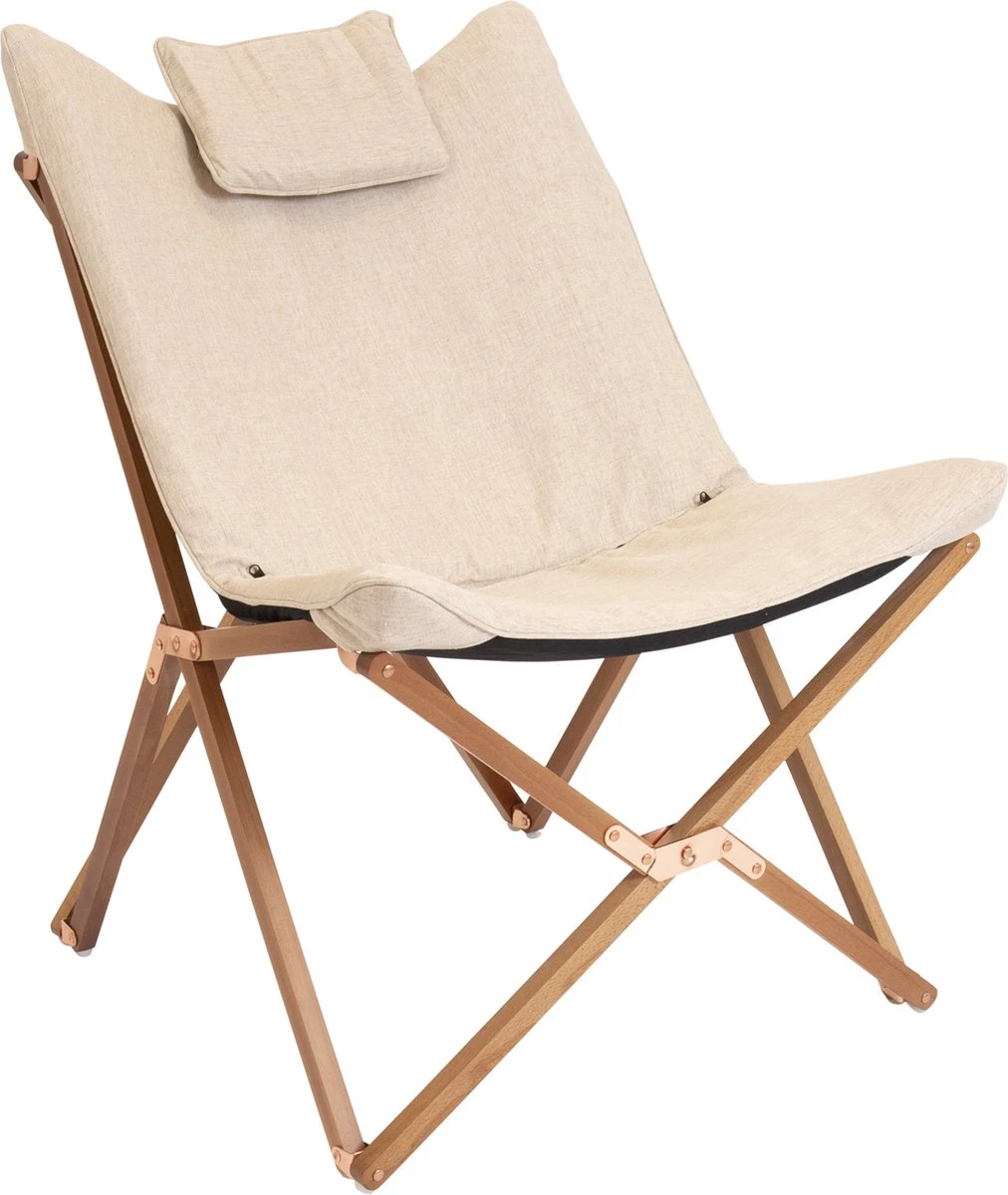 Bo-Camp Urban Outdoor Collection - Relaxstoel - Bloomsbury - M - Oxford Polyester - Beige 6 Bo-Camp Urban Outdoor Collection - Relaxstoel - Bloomsbury - M - Oxford Polyester - Beige - Afbeelding 6