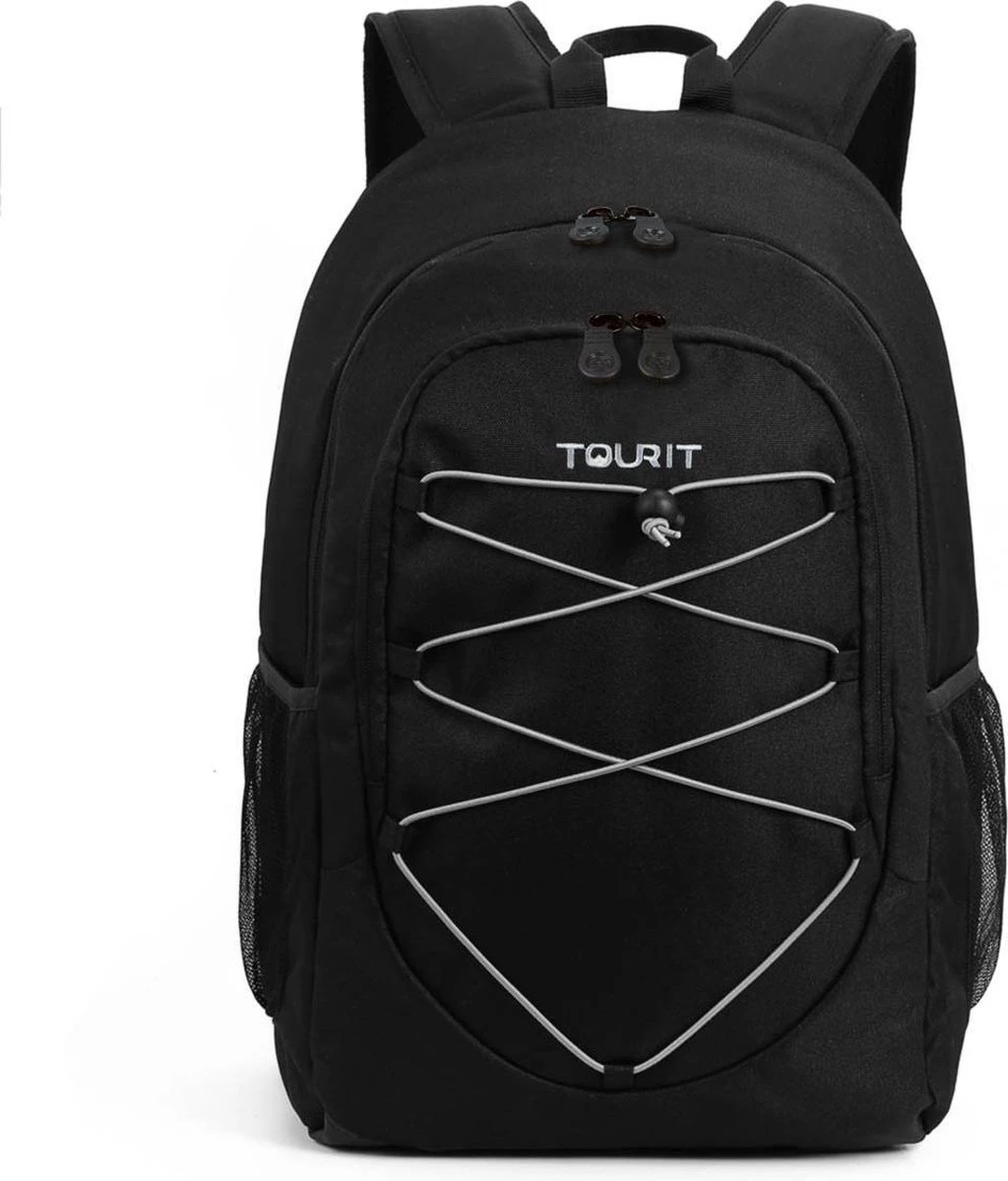 Koeltas Rugzak (25L) - Geschikt Voor 28 Blikjes - Lunchtas Voor Dames En Heren - Zwart 1 Koeltas Rugzak (25L) - Geschikt Voor 28 Blikjes - Lunchtas Voor Dames En Heren - Zwart