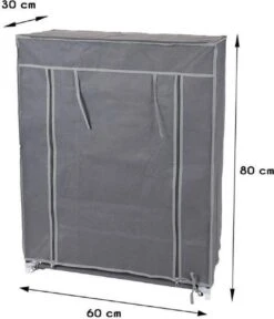 Merkloos GARDEROBE KAST - 3 SCHAPPEN - 60X30X80 CM -Campingwinkel 1030x1200