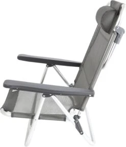 Bo-Camp Beach Chair - Monaco - Aluminium - Grijs 25 Bo-Camp Beach Chair - Monaco - Aluminium - Grijs -Campingwinkel 1032x1200 3