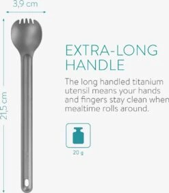 Navaris 2x Spork Met Extra Lange Handgreep - Set Van 2 - Campingbestek Van Titanium - Bestek Voor Onderweg - Lichtgewicht - Inclusief Bewaarzakje 11 Navaris 2x Spork Met Extra Lange Handgreep - Set Van 2 - Campingbestek Van Titanium - Bestek Voor Onderweg - Lichtgewicht - Inclusief Bewaarzakje -Campingwinkel 1054x1200 2