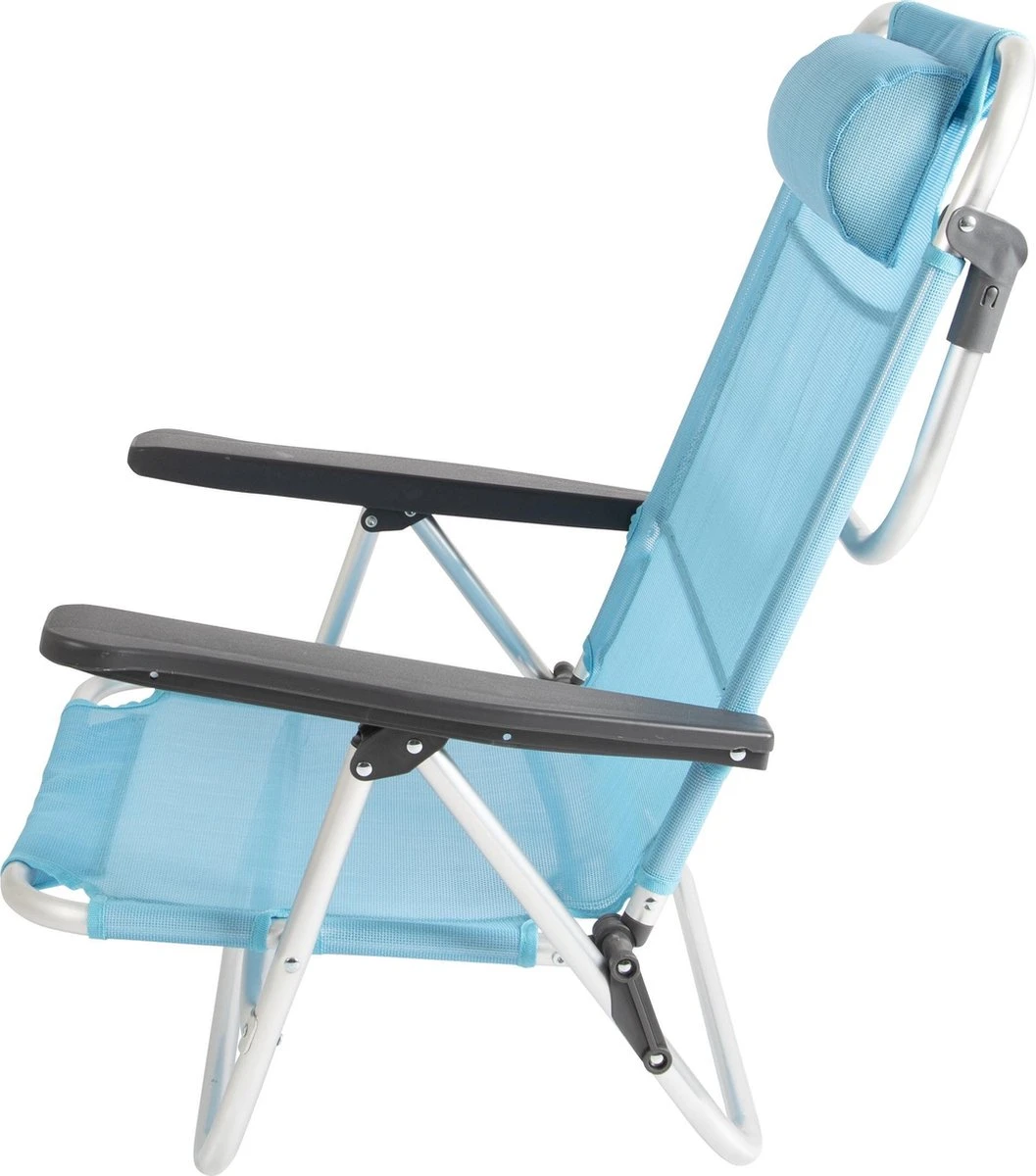 Bo-Camp Beach Chair - Monaco - Aluminium - Blauw 6 Bo-Camp Beach Chair - Monaco - Aluminium - Blauw - Afbeelding 6