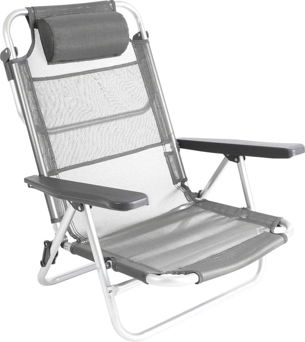 Bo-Camp Beach Chair - Monaco - Aluminium - Grijs 1 Bo-Camp Beach Chair - Monaco - Aluminium - Grijs