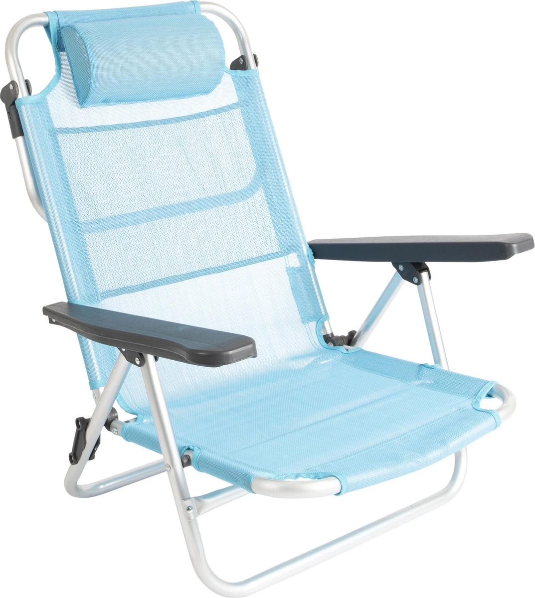 Bo-Camp Beach Chair - Monaco - Aluminium - Blauw 1 Bo-Camp Beach Chair - Monaco - Aluminium - Blauw