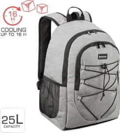 Bomoe Koeltas Rugzak IceBreezer KR45 Koelrugzak Grijs 45x19x33 Cm - 25 Liter -Campingwinkel 1082x1200 5