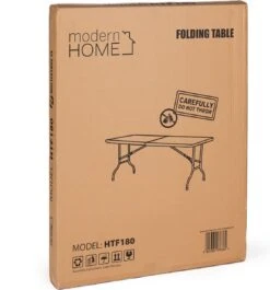 Inklapbare Tafel - Opklaptafel - 180x70x73,5 Cm - Wit -Campingwinkel 1117x1200