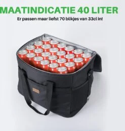 Packaway 4 Laags Geïsoleerde Koeltas - Lunchtas 40 Liter - Zwart -Campingwinkel 1144x1200 4