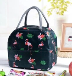 Koeltas - Lunchtas - Volwassenen En Kinderen - Compact & Handig: Zomer - Picknick -School - Lunch - Werk - Zwart Flamingo -Campingwinkel 1145x1200 1