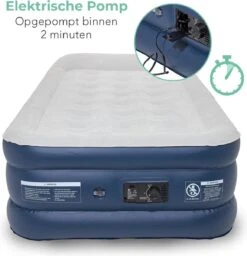 LifeGoods Luchtbed - 1 Persoons - Met Ingebouwde Pomp - Incl. Draagtas En Reparatiekit -Campingwinkel 1159x1200 1