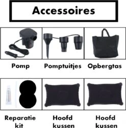 Auto Luchtbed - Auto Bed - Auto Matras - Achterbank En Achterbak - 2 Persoons - Incl. Elektrische Pomp - 175 X 125 CM -Campingwinkel 1178x1200