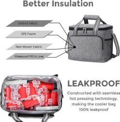 IBright Koeltas Opvouwbaar 15 Liter - 4 Laags Geïsoleerde Lunchtas - Waterdicht - Zwart 14 IBright Koeltas Opvouwbaar 15 Liter - 4 Laags Geïsoleerde Lunchtas - Waterdicht - Zwart -Campingwinkel 1182x1200 4