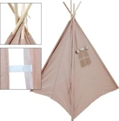 KidCollection Premium Tipitent - 103x103x160cm - Roze -Campingwinkel 1183x1200 1