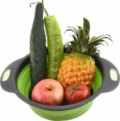 Merkloos Inklapbare Vergiet - Opvouwbaar - Groot - Blauw - Siliconen -Campingwinkel 1186x1200 7