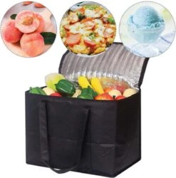 Merkloos 2 Stuks Geïsoleerde Koeltas Met Bodemplaat - Zwart -Campingwinkel 1187x1200 1