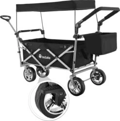 Tectake - Opvouwbare Bolderwagen Handkar Nico Zwart - 403549 -Campingwinkel 1189x1200 9