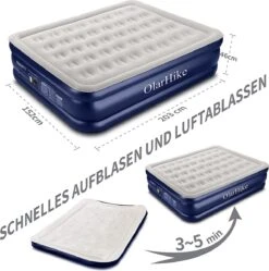 OlarHike Queen Size Luchtmatras Met Geïntegreerde Elektrische Pomp, Zelfopblazend Luchtbed, Voor 2 Personen, Premium Gastenbed, Opblaasbaar Matras Voor Camping Of Thuisgebruik, 203 X 152 X 46 Cm -Campingwinkel 1192x1200