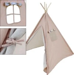 KidCollection Premium Tipitent - 103x103x160cm - Roze -Campingwinkel 1193x1200 1