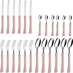 Di Solle Inova D - 6 Persoons Bestekset - Handige Opbergbak Met Raspdeksel - 26 Delig - Baby Pink -Campingwinkel 1193x1200 7