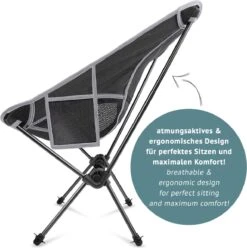 Smartpeas Camping Stoel Van Stevig 600D Polyester En Aluminium - Lichtgewicht En Opvouwbaar - Camping Gadget Inclusief Zijzakken +Plus: Strandmat & Draagtas -Campingwinkel 1195x1200 4