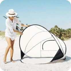 Deryan Luxe Pop Up Strandtent XXL - Anti-UV 50+ - Cream -Campingwinkel 1196x1200 8