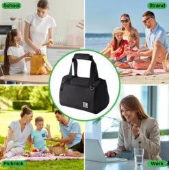 Brisby 4 Laags Geïsoleerde Koeltas - Lunchtas 10 Liter - Zwart -Campingwinkel 1197x1200 42