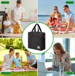 Brisby 4 Laags Geïsoleerde Koeltas - Lunchtas 7 Liter - Zwart 10 Brisby 4 Laags Geïsoleerde Koeltas - Lunchtas 7 Liter - Zwart -Campingwinkel 1197x1200 50