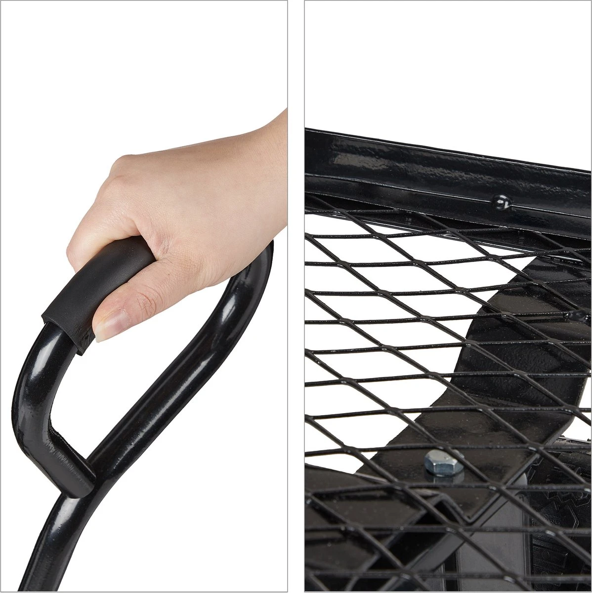 Relaxdays Bolderkar Tuin - Platte Tuinwagen - Luchtbanden - 200 Kg - Transportkar - Staal 2 Relaxdays Bolderkar Tuin - Platte Tuinwagen - Luchtbanden - 200 Kg - Transportkar - Staal - Afbeelding 2