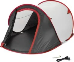JEMIDI Tweepersoons Pop-up Tent - Opgooitent, Werptent Voor 2 Personen - Ideaal Als Festivaltent Of Kampeertent - Verschillende Kleuren -Campingwinkel 1200x1007 1