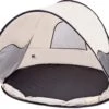 Deryan Luxe Pop Up Strandtent - Anti-UV 50+ - Cream