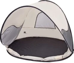 Deryan Luxe Pop Up Strandtent - Anti-UV 50+ - Cream -Campingwinkel 1200x1015 4