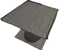 Outwell Slaapzak Contour Rits Links Zwart -Campingwinkel 1200x1017