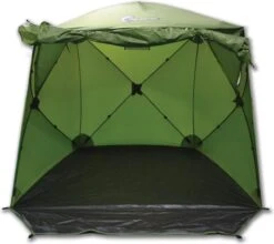 FisherPro Karpertent Met Stormcover – Vistent – Tent - Bescherming Tegen Zon En Wind – 100% Waterdichte Stormhoes – Met Handige Meeneemtas – Ook Geschikt Als Strandtent Of Festivaltent – Extra Veiligheid En Warmte Door Stormcover -Campingwinkel 1200x1070 5