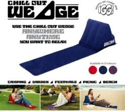 CKB LTD - Chill Out - Luchtbed - Campingstoel - Wedge Opblaasbare Ligstoel - Blauw Strandstoel 1 Persoons Volwassen Luchtbedden Kampeerstoel Vouwstoel Stoel Slaapmatje Slaapmatten Opvouwbaar Volwassenen Tuinstoel Opblaasstoel Kampeerstoelen Lucht -Campingwinkel 1200x1072 2