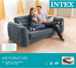 Intex Luxe Bankstel / Opblaasbare Slaapbank - 2-persoons - 203x224x66 Cm -Campingwinkel 1200x1072