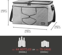 Bomoe Opvouwbare Koeltas IceBreezer KT53 - Koelbox Voor Onderweg - 53x37x32 Cm - 52 Liter - Picknicktas Perfect Voor Barbecues Of Festivals -Campingwinkel 1200x1073 3