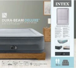 Intex Luchtbed - 2-Persoons - 152 X 203 X 33 Cm - Grijs - Met Ingebouwde Pomp, Hoeslaken Antraciet En Reparatieset 14 Intex Luchtbed - 2-Persoons - 152 X 203 X 33 Cm - Grijs - Met Ingebouwde Pomp, Hoeslaken Antraciet En Reparatieset -Campingwinkel 1200x1074 2