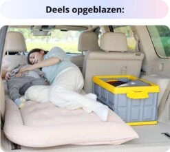 Opblaasbaar Auto Matras - Auto Luchtbed Grijs - Achterbank En Achterbak - Tweepersoons 3-in-1 Universeel Automatras - Inclusief Elektrische Pomp En Accessoires - Kampeer Luchtbed Voor Reizen -Campingwinkel 1200x1076 3