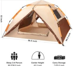 Merkloos Kamping Tent / Absolutely Waterproof, Lightweight Camping Tent With - Tent Ideal For Camping In The Garden, Dome Tent, -Campingwinkel 1200x1083 6