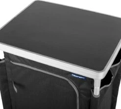 Campart Campingkast CU-0719 – Opvouwbaar En Verstelbaar - 4 Verstelbare Poten - 3 Lagen - Aluminium Frame - Grijs -Campingwinkel 1200x1084 2
