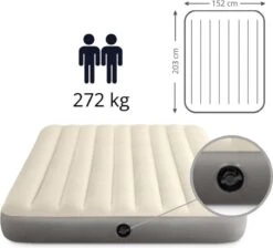 Intex Luchtbedset Intex Luchtbed - 2-Persoons - 152 X 203 X 25 Cm - Beige + Intex Elektrische Pomp - 650 Liter/min + Hoeslaken Wit + Reparatieset 10 Intex Luchtbedset Intex Luchtbed - 2-Persoons - 152 X 203 X 25 Cm - Beige + Intex Elektrische Pomp - 650 Liter/min + Hoeslaken Wit + Reparatieset -Campingwinkel 1200x1090 3