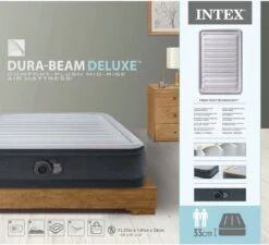 Intex Luchtbed - Twijfelaar - 137 X 191 X 33 Cm - Grijs - Met Ingebouwde Pomp, Hoeslaken Antraciet En Reparatieset 11 Intex Luchtbed - Twijfelaar - 137 X 191 X 33 Cm - Grijs - Met Ingebouwde Pomp, Hoeslaken Antraciet En Reparatieset -Campingwinkel 1200x1095