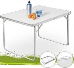 Merkloos Aluminium Inklapbare Tuintafel - Campingtafel - 80x60x68 Cm -Campingwinkel 1200x1105 4