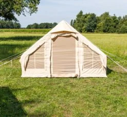 Opblaasbare Vier Persoons Tent Beige 300x200x210 Cm -Campingwinkel 1200x1111 12