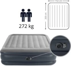 Intex Deluxe Pillow Rest Raised Luchtbed - 2-persoons - 203x152x42 Cm -Campingwinkel 1200x1116