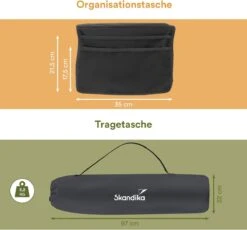 Skandika Relax Comfort Campingstoel - Campingstoel Opvouwbaar - Comfortabele Klapstoel Met Drinkhouder En Koelvak, Tot Max. 160 Kg, Opvouwbaar, Lichtgewicht | Vouwstoel Voor Kamperen, Camping, Festival, Vissen – Grijs -Campingwinkel 1200x1118 1