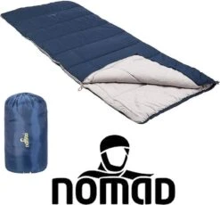 NOMAD® Brisbane Slaapzak | 205x80cm Blauw | Lichtgewicht & Kwalitatief | Dekenmodel Slaapzak | Incl Hoes -Campingwinkel 1200x1118 2