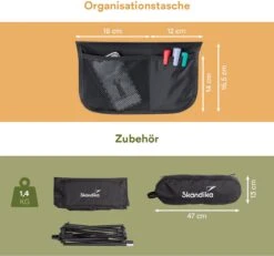 Skandika Campingstoel Compact – Campingstoelen - Campingstoel Tot 150 Kg Belastbaar - Kampeerstoel, Visstoel, Kleine Pakmaat, Opvouwbaar, Stabiel, Licht, Comfortabel Gepolsterd – Draagtas Meegeleverd - Vouwstoel – Zwart -Campingwinkel 1200x1120 2