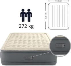 Intex Premaire II Elevated Queen Luchtbed - 2-persoons - 203x152x46 Cm -Campingwinkel 1200x1123 2