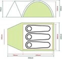 Coleman Darwin 3 Plus Koepeltent - 3-Persoons - Groen 33 Coleman Darwin 3 Plus Koepeltent - 3-Persoons - Groen -Campingwinkel 1200x1141 2