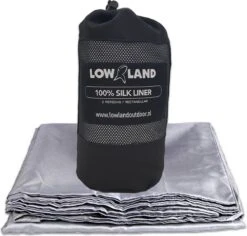 LOWLAND OUTDOOR® Lakenzak - 100% Zijde - 2 Persoons - 220x160cm - 255 Gram -Campingwinkel 1200x1148 3